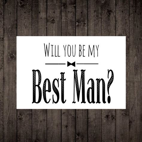 Will You Be My Best Man Printable